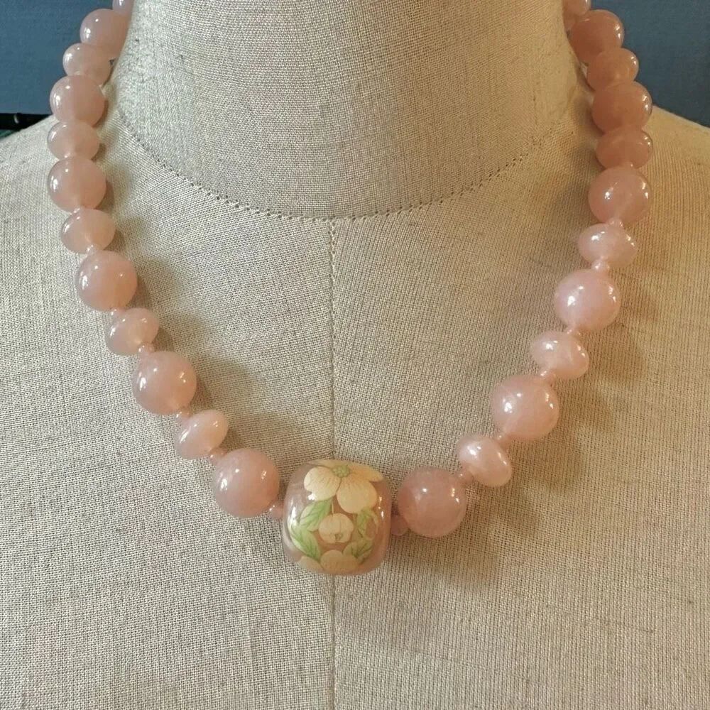 Avon Touch of Spring punk lucite Necklace
